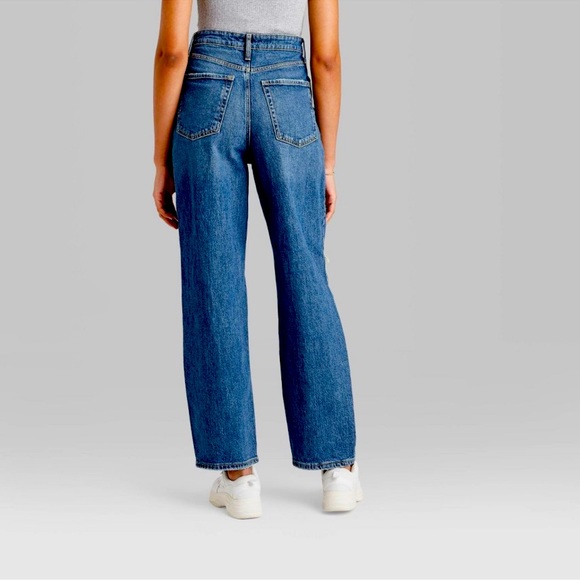 Super high rise distressed baggy jeans size 2 - Picture 4 of 8